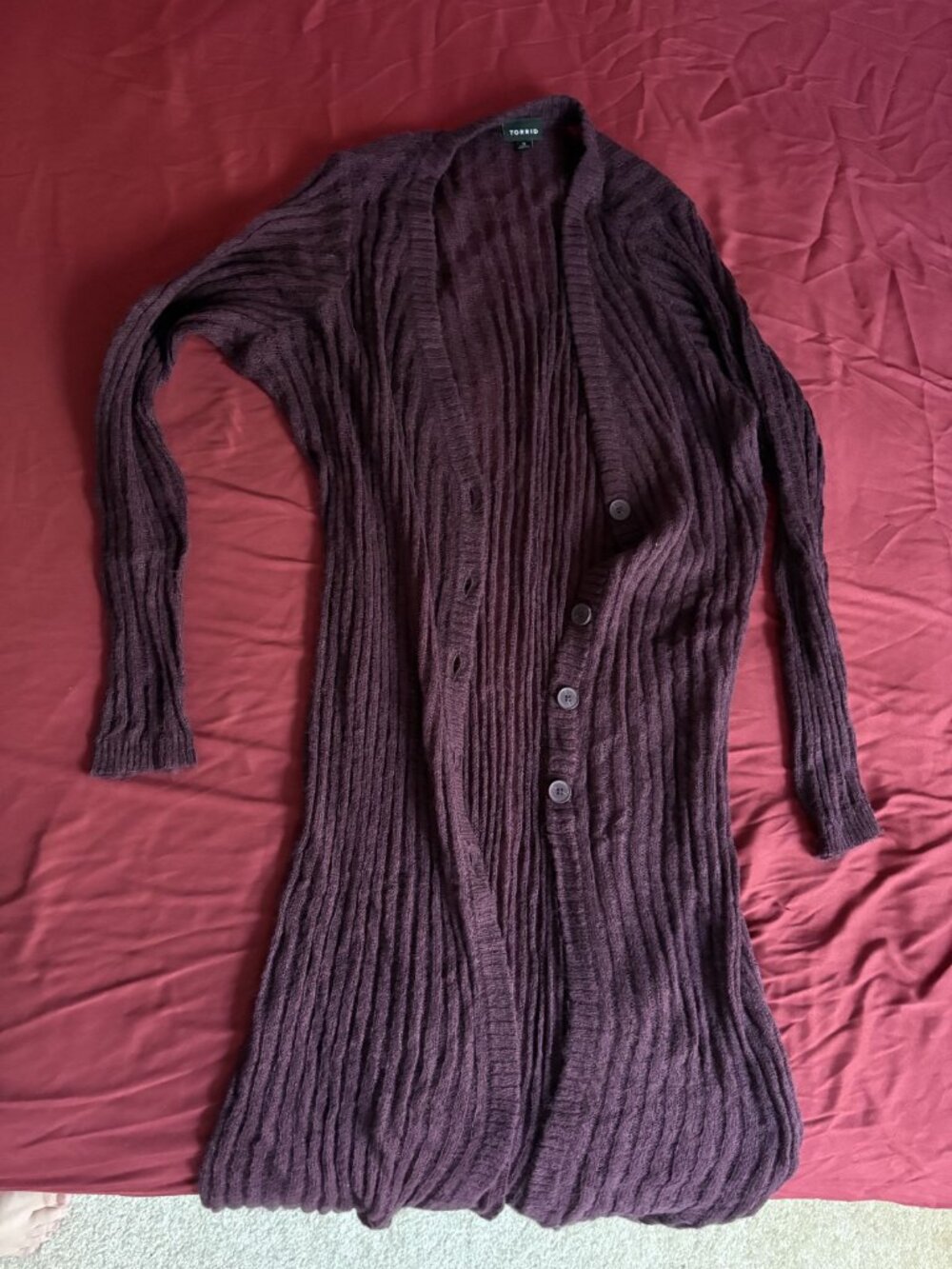 Open Front Duster Sweater - Picture 3 of 9